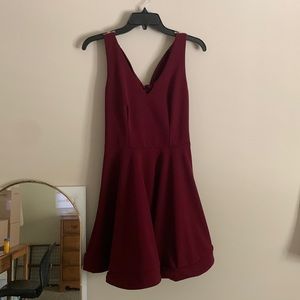 Maroon Homecoming Dress